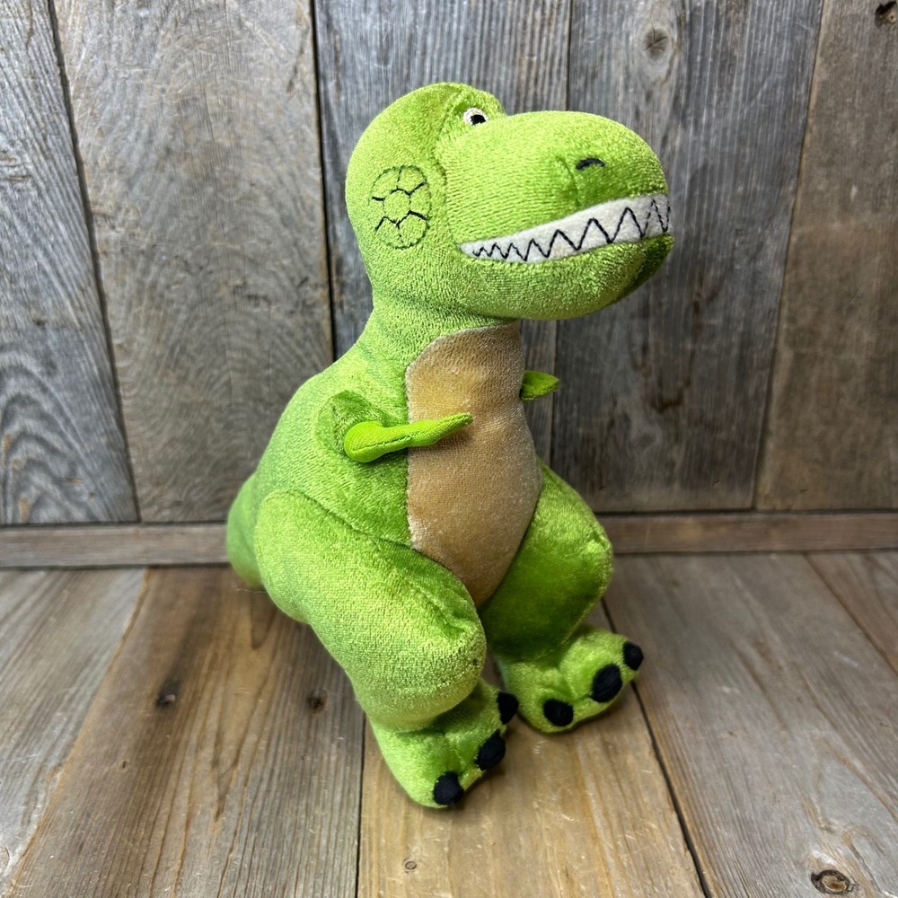 Disney Pixar Toy Story Rex Dinosaur Plush Green Stuffed Animal‎ 9"